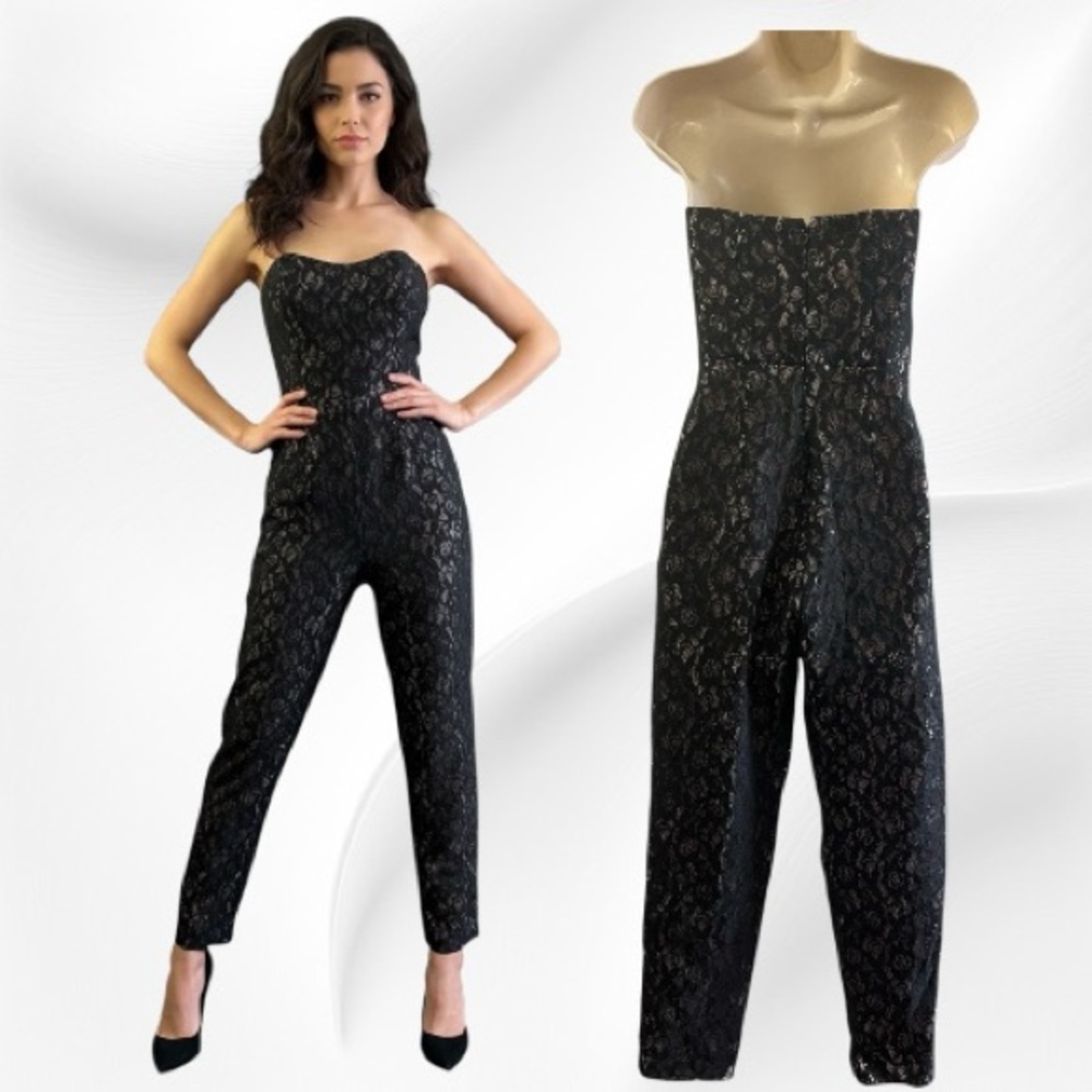 ASOS Lace Strapless Jumpsuit.. Size 4 - Picture 2 of 5